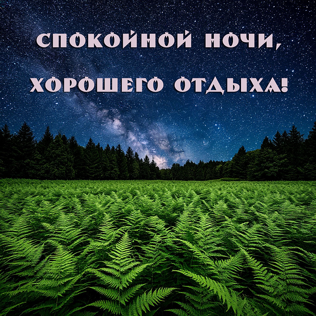 Скачать бесплатно открытку с пожеланием спокойной ночи
