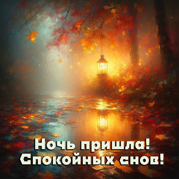 Скачать бесплатно картинку с пожеланием спокойной ночи
