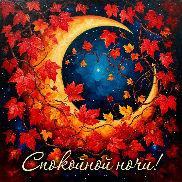 Картинка с пожеланием спокойной ночи

