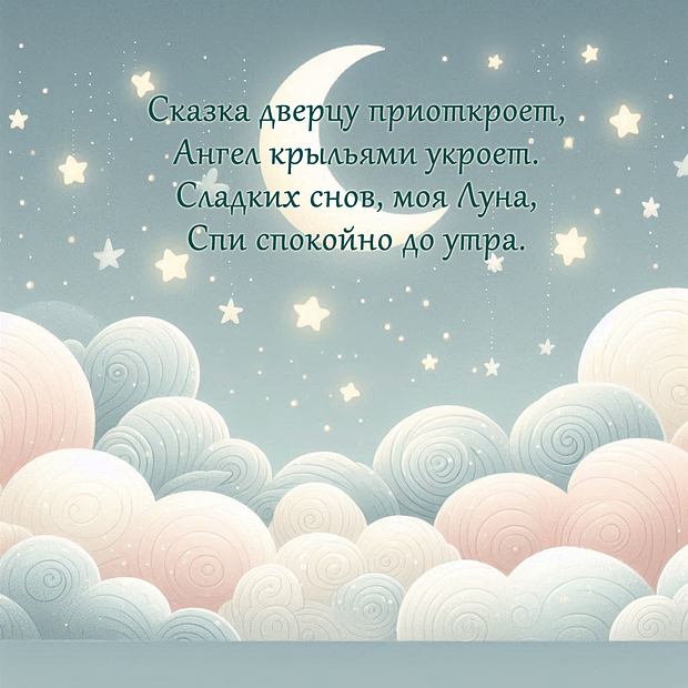 Пожелание в стихах спокойной ночи

