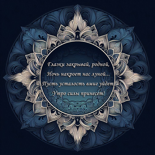 Пожелание в стихах спокойной ночи

