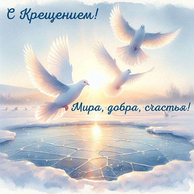 Красивая картинка с Крещением
