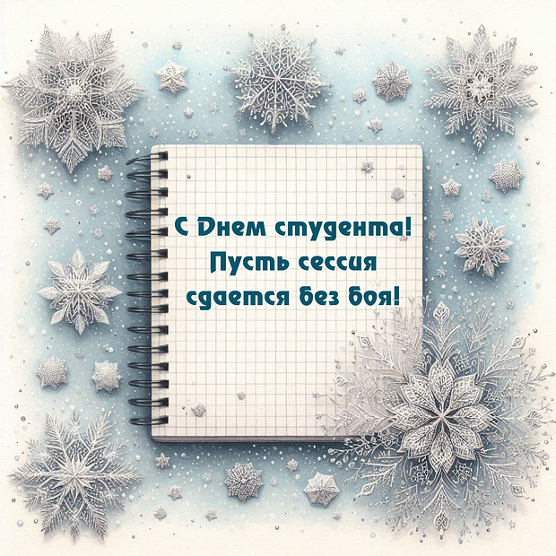 Бесплатная открытка на День студента