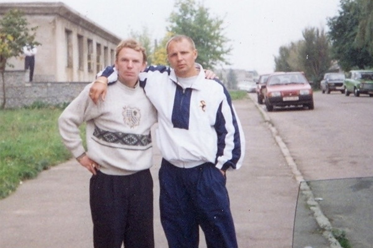 Воры в законе Владимир Клещ (Щавлик, слева) и Юрий Пичугин (Пичуга) в Минске