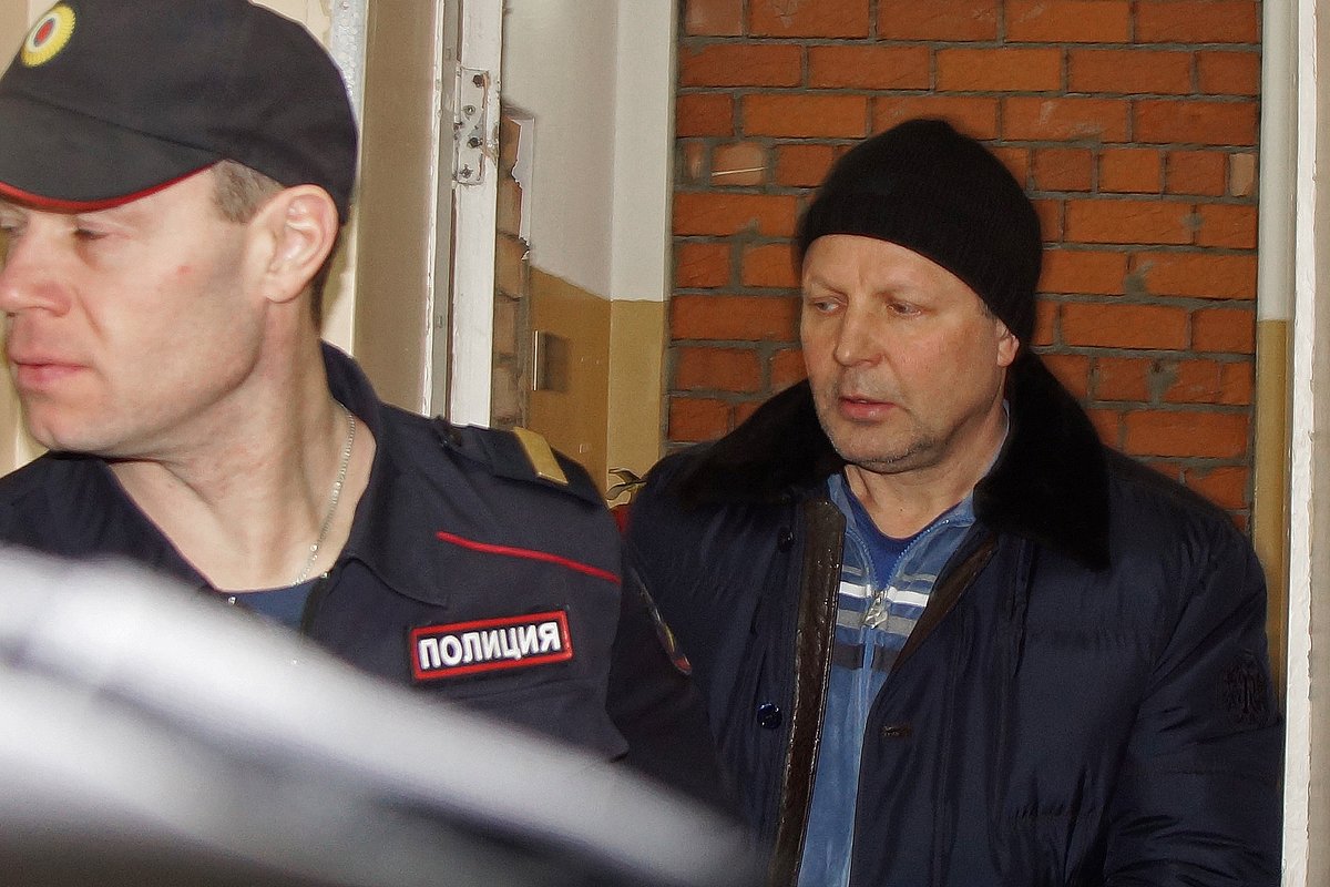 Вор в законе Юрий Пичугин (Пичуга) перед избранием меры пресечения в Сыктывкарском городском суде. 20&nbsp;февраля 2017 года