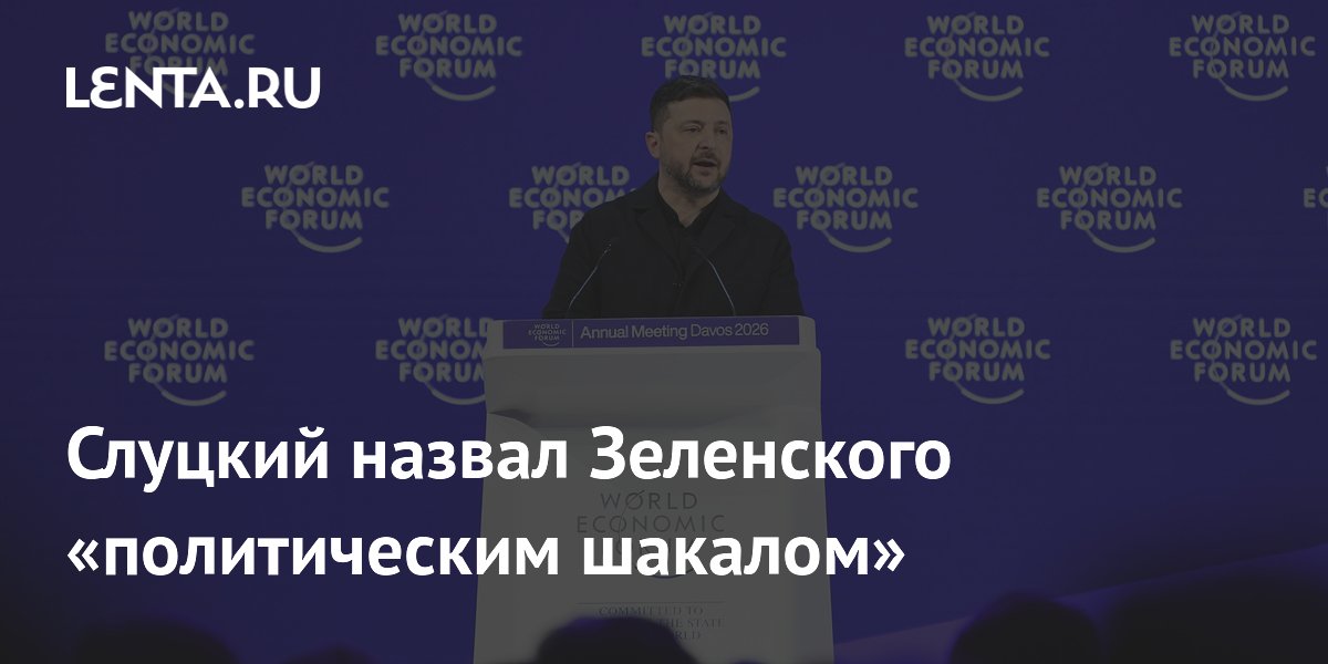 Слуцкий назвал Зеленского &laquo;политическим шакалом&raquo;