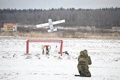 Запуск ударного беспилотника типа 