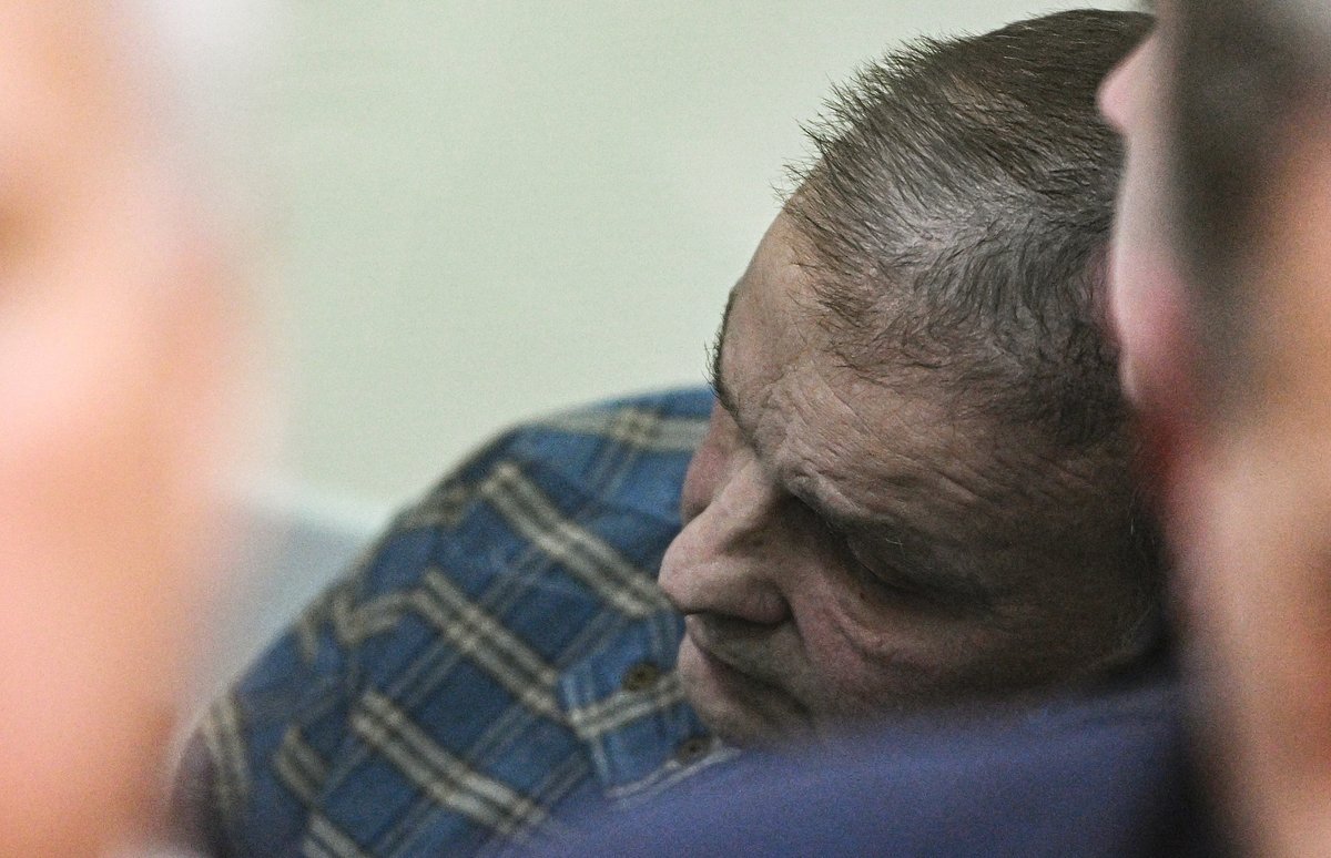 Адвокат Вадим Лялин, проходящий по делу о фальсификации доказательств в отношении руководства IT-компании Merlion на оглашении приговора в 235-м гарнизонном военном суде. Суд дал от 14 до 19 лет лишения свободы фигурантам по делу Merlion