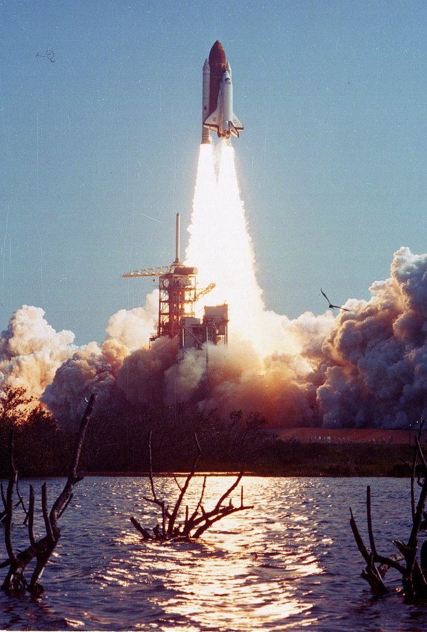 Пятый полет «Челленджера» в рамках мисси STS-41-C, 6 апреля 1984