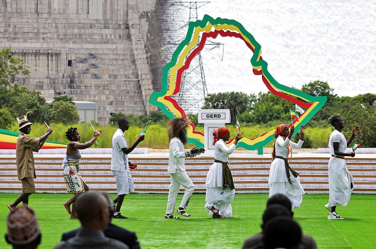 Церемония открытия гидроэлектростанции «Возрождение», Эфиопия, 9 сентября 2025 года