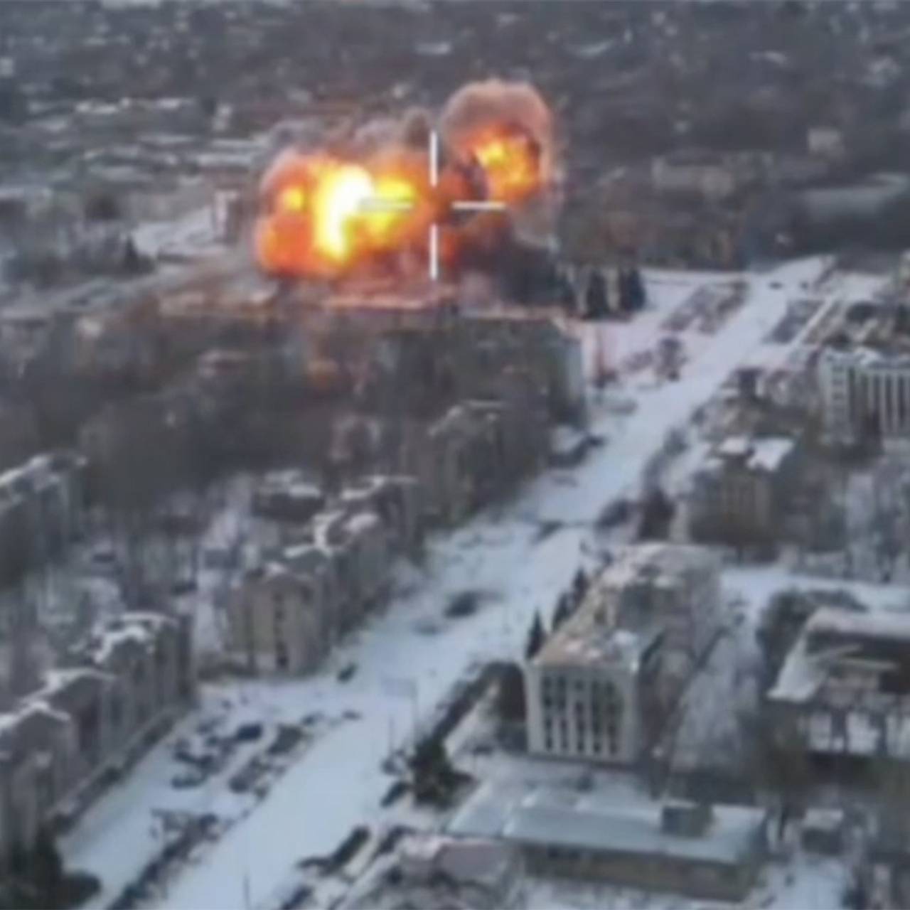 Удар трехтонной авиабомбы по Константиновке попал на видео