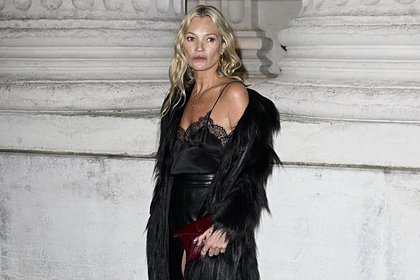 Образ Кейт Мосс на показе Saint Laurent сравнили с задом барсука