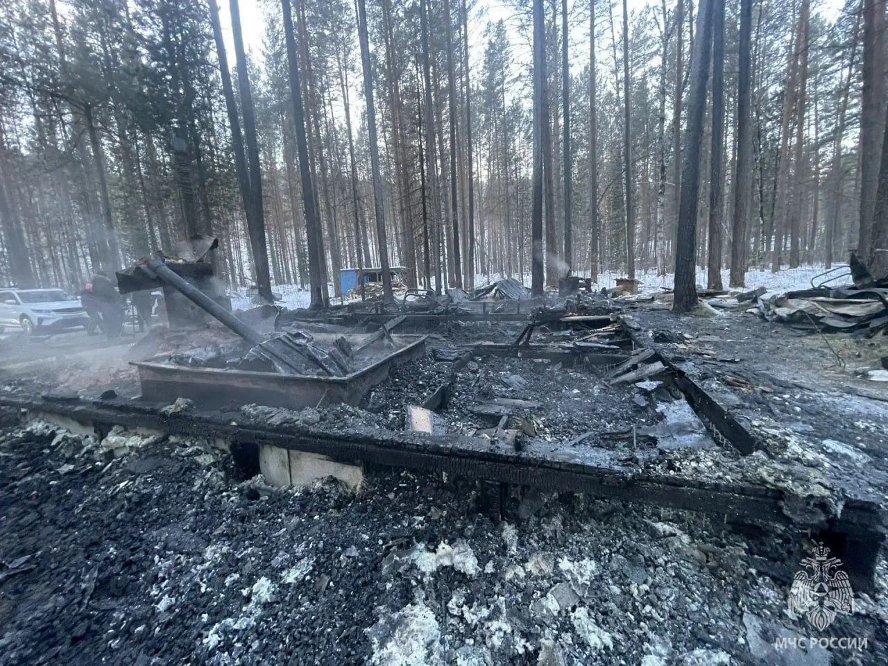 В&nbsp; российском регионе мощный пожар в гостевом доме унес жизни трех человек
