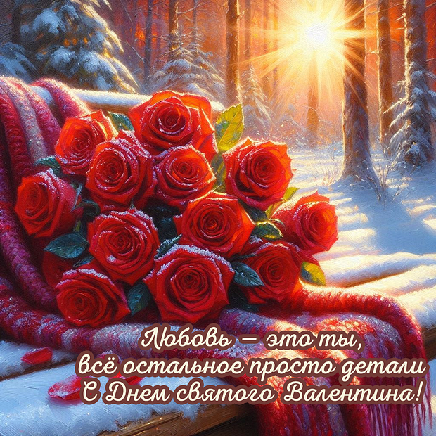 Открытка с 14 февраля
