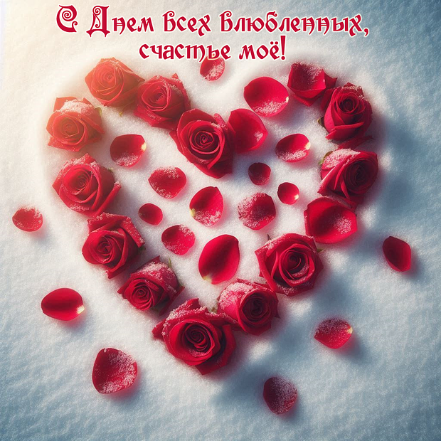 Скачать открытку на День святого Валентина

