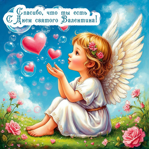 Бесплатная открытка на 14 февраля