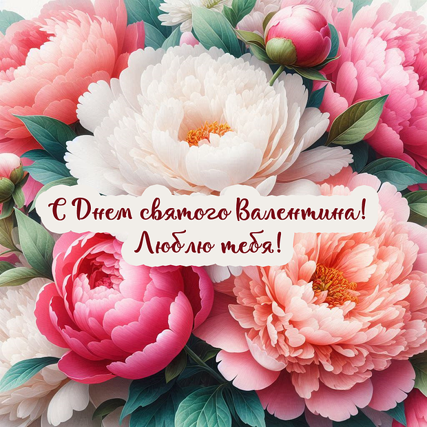Скачать бесплатно открытку на День святого Валентина

