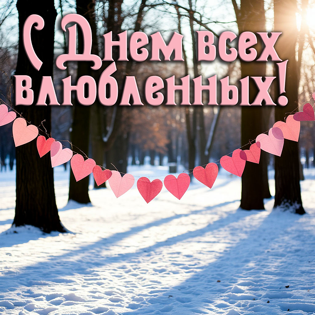 Открытка с 14 февраля
