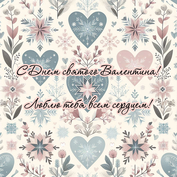 Скачать открытку на День святого Валентина
