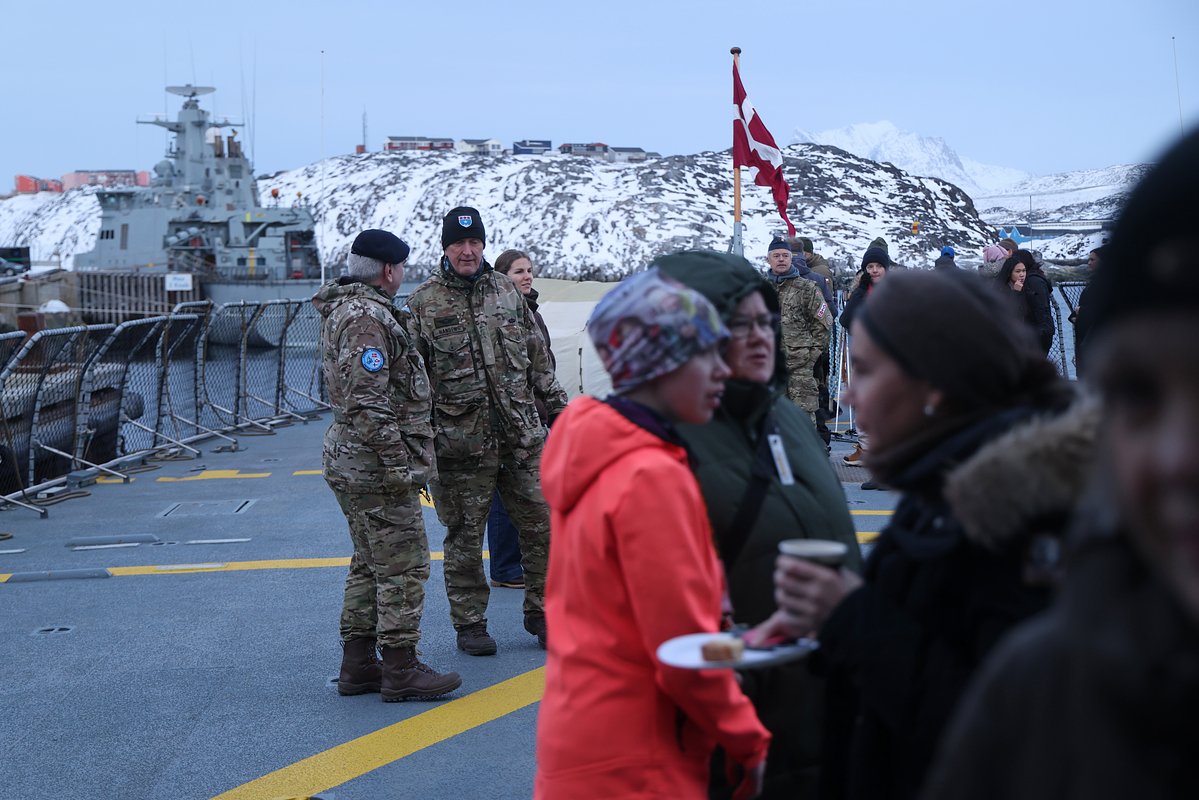 Датские военнослужащие в Нууке, Гренландия, 24 января 2026 года
