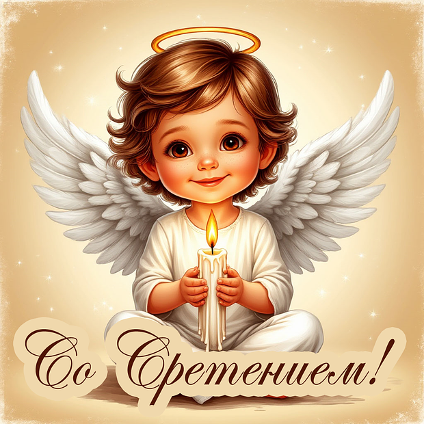 Открытка со Сретением
