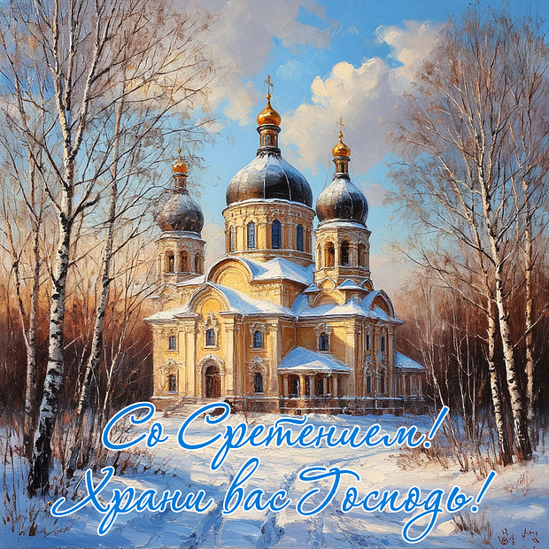 Скачать открытку со Сретением
