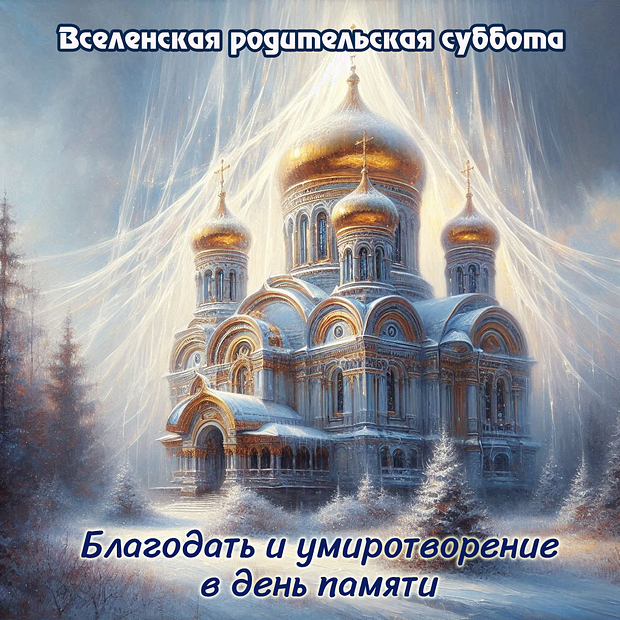 Открытка на Родительскую субботу

