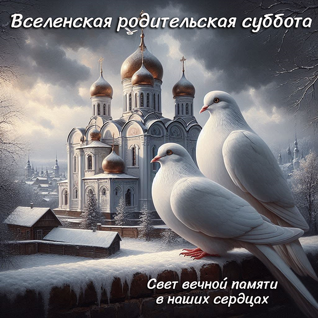 Открытка на Родительскую субботу
