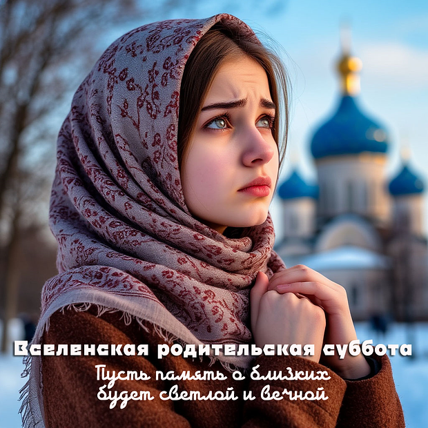 Открытка на Вселенскую родительскую субботу

