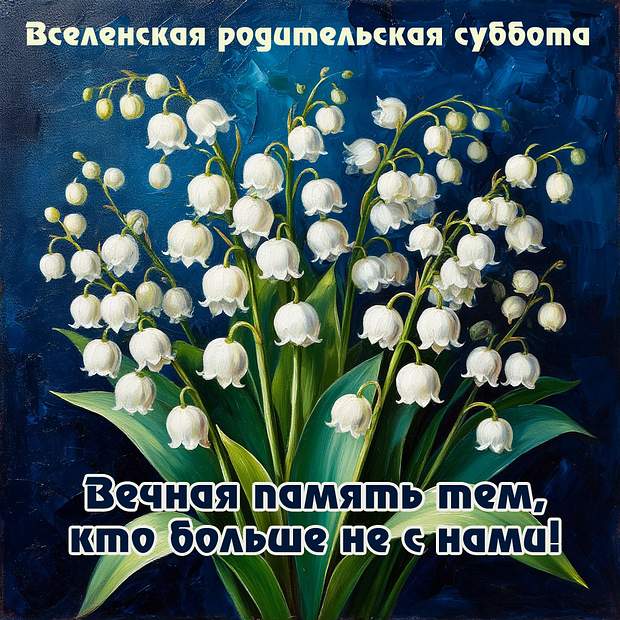 Скачать бесплатно открытку на Родительскую субботу
