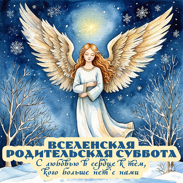 Открытка на Вселенскую родительскую субботу
