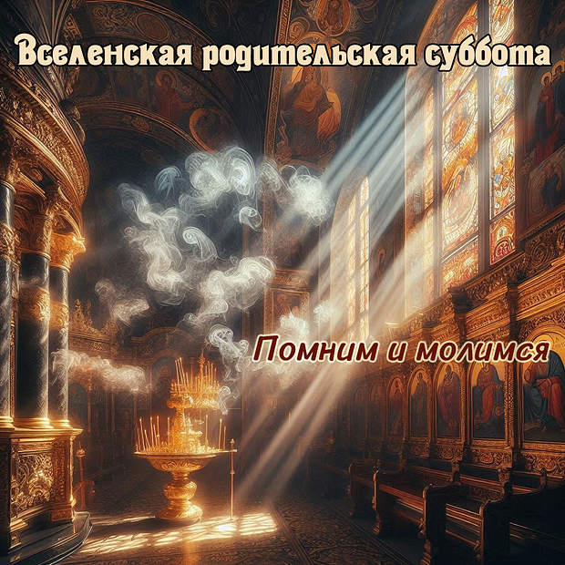 Скачать открытку на Родительскую субботу

