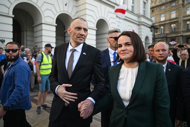 Сергей и Светлана Тихановские в Польше