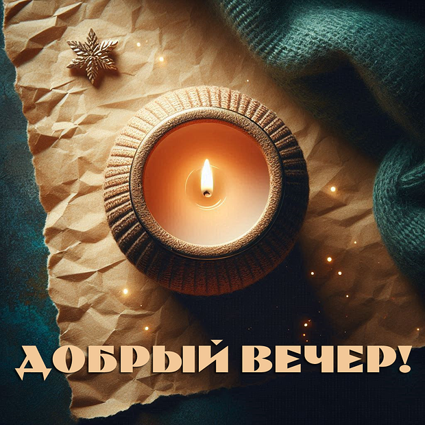 Открытка с добрым вечером


