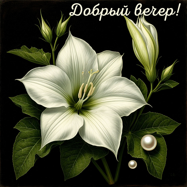 Открытка с добрым вечером

