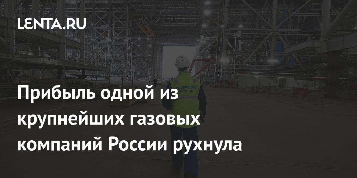 Прибыль одной из крупнейших газовых компаний России рухнула: Бизнес ...