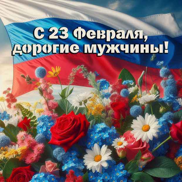 Открытка на День защитника Отечества
