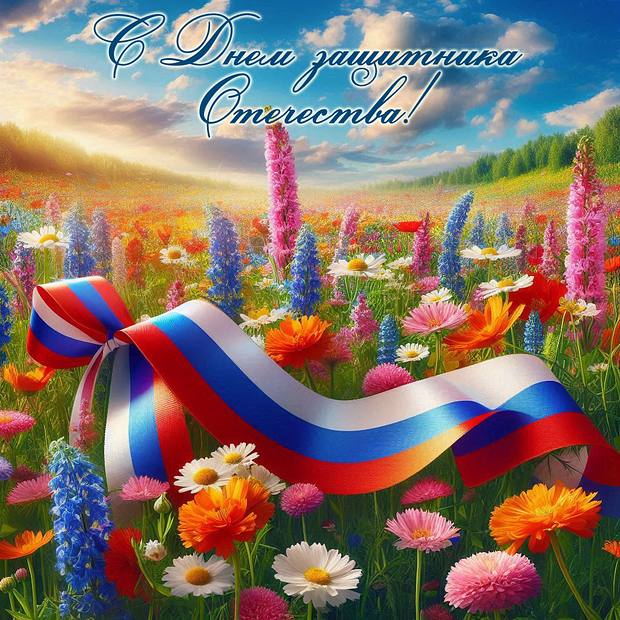 Открытка с 23 Февраля мужчинам
