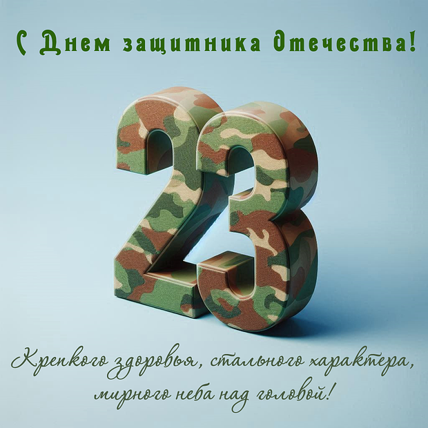 Открытка с Днем защитника Отечества мужчинам