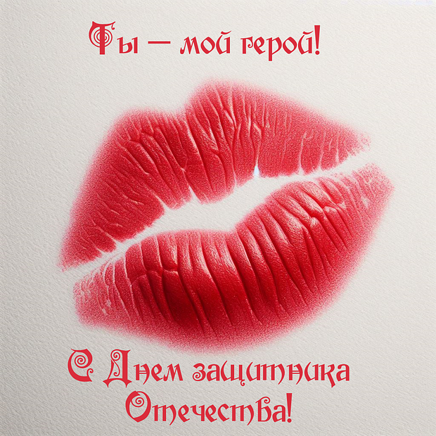 Открытка на День защитника Отечества
