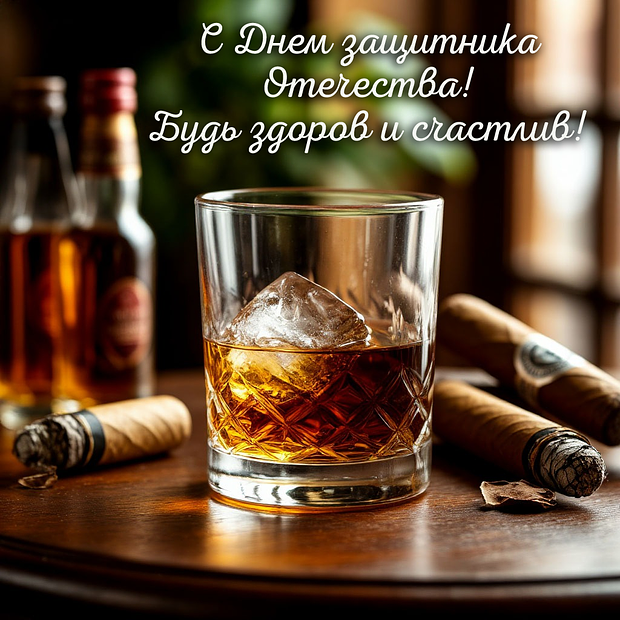 Открытка на День защитника Отечества
