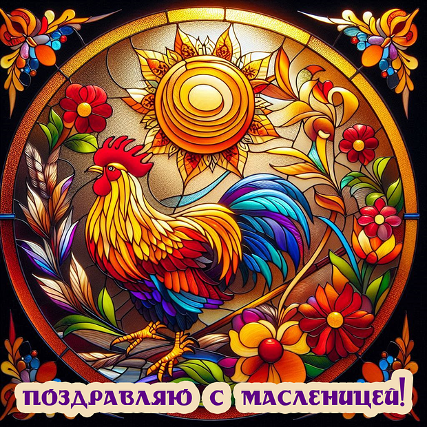 Открытка с Масленицей