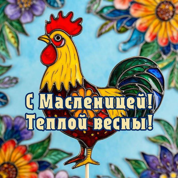 Красивая открытка с Масленицей