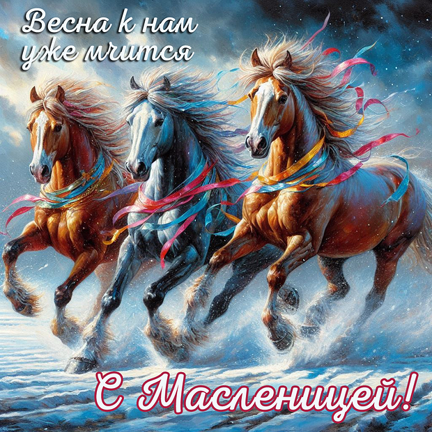 Красивая картинка на Масленицу