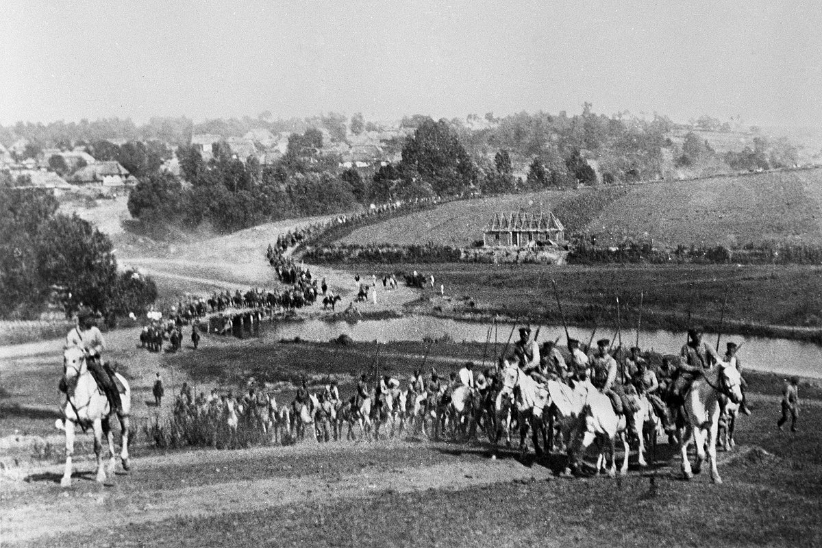 Части 17-й кавалерийской дивизии Червонного казачества под командованием Григория Котовского в походе. Юг России, 1920 год