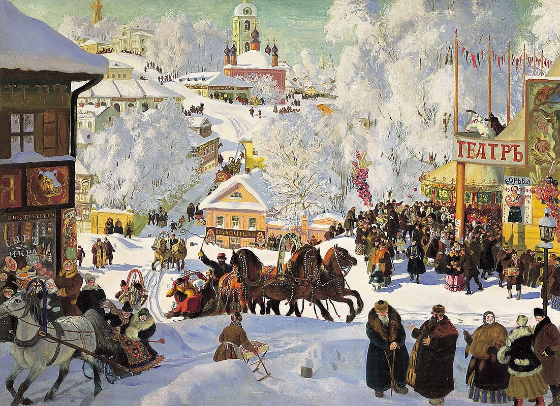 Борис Кустодиев «Масленица», 1919 год
