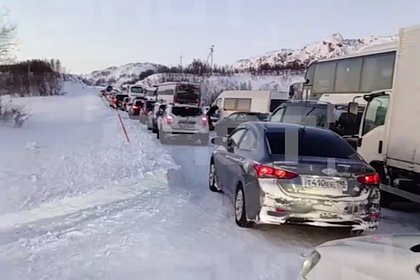 В Мурманской области образовались огромные пробки