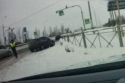 Наркодилер на BMW сбил российского полицейского и попал на видео