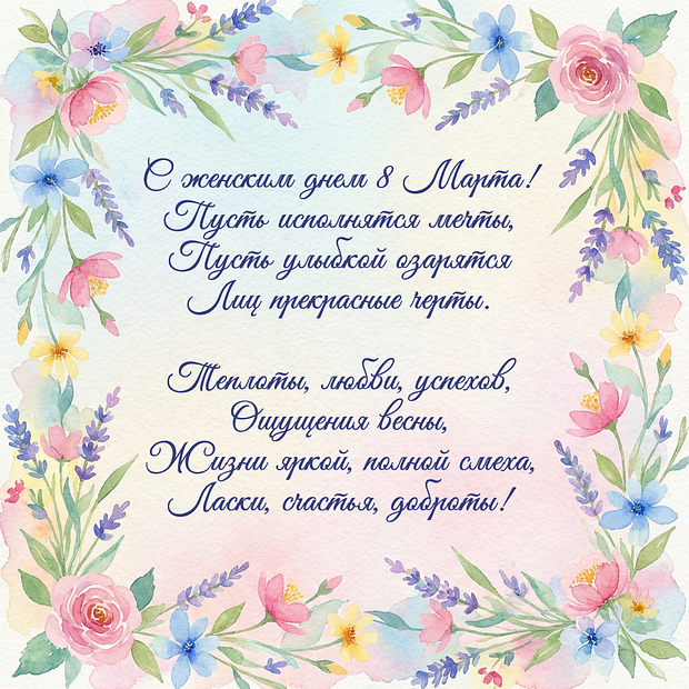 Стихи с поздравлением к 8 Марта
