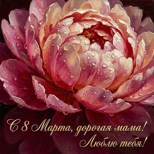 Открытка женщинам на 8 Марта
